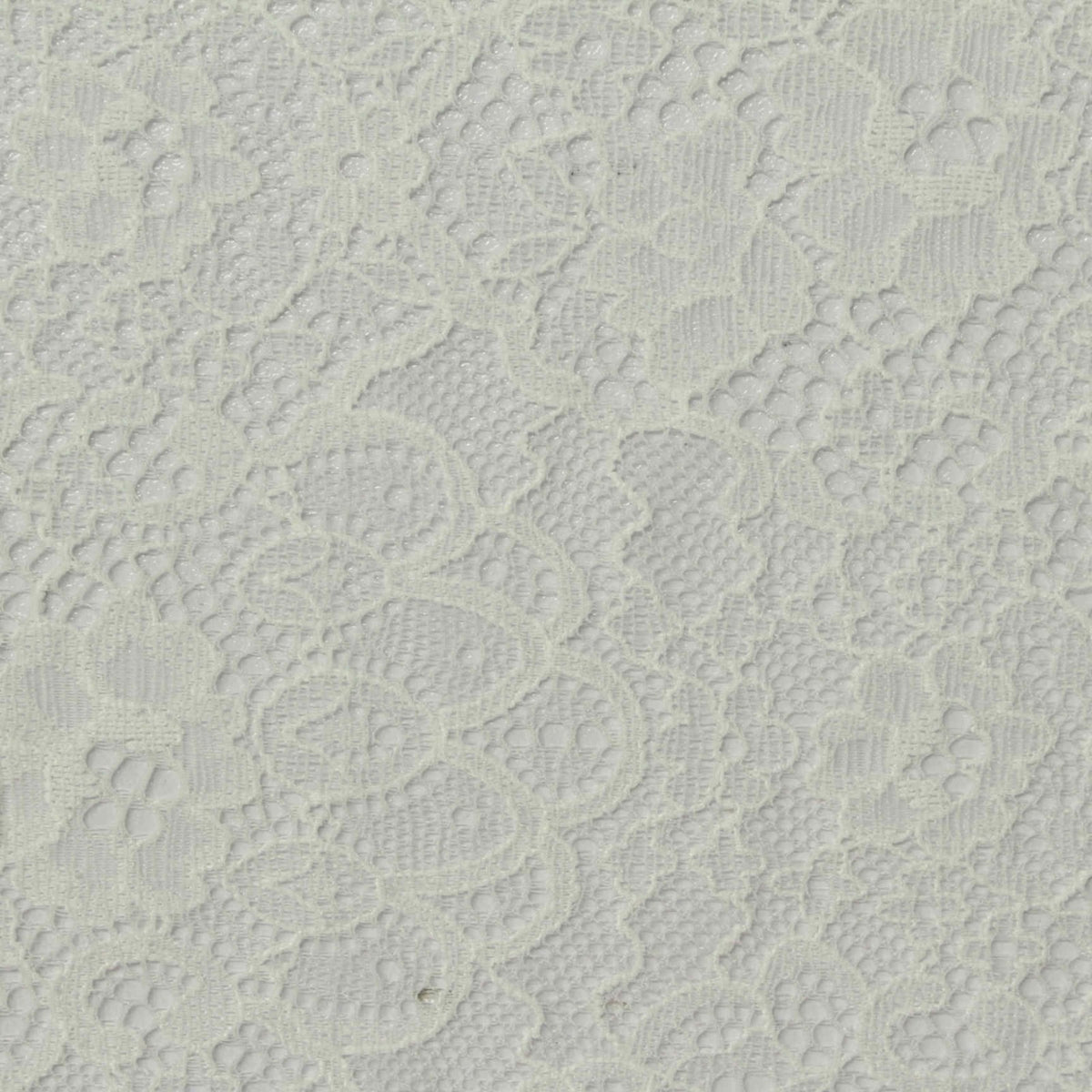 Cream Floral Lace, Nylon, 95 gsm