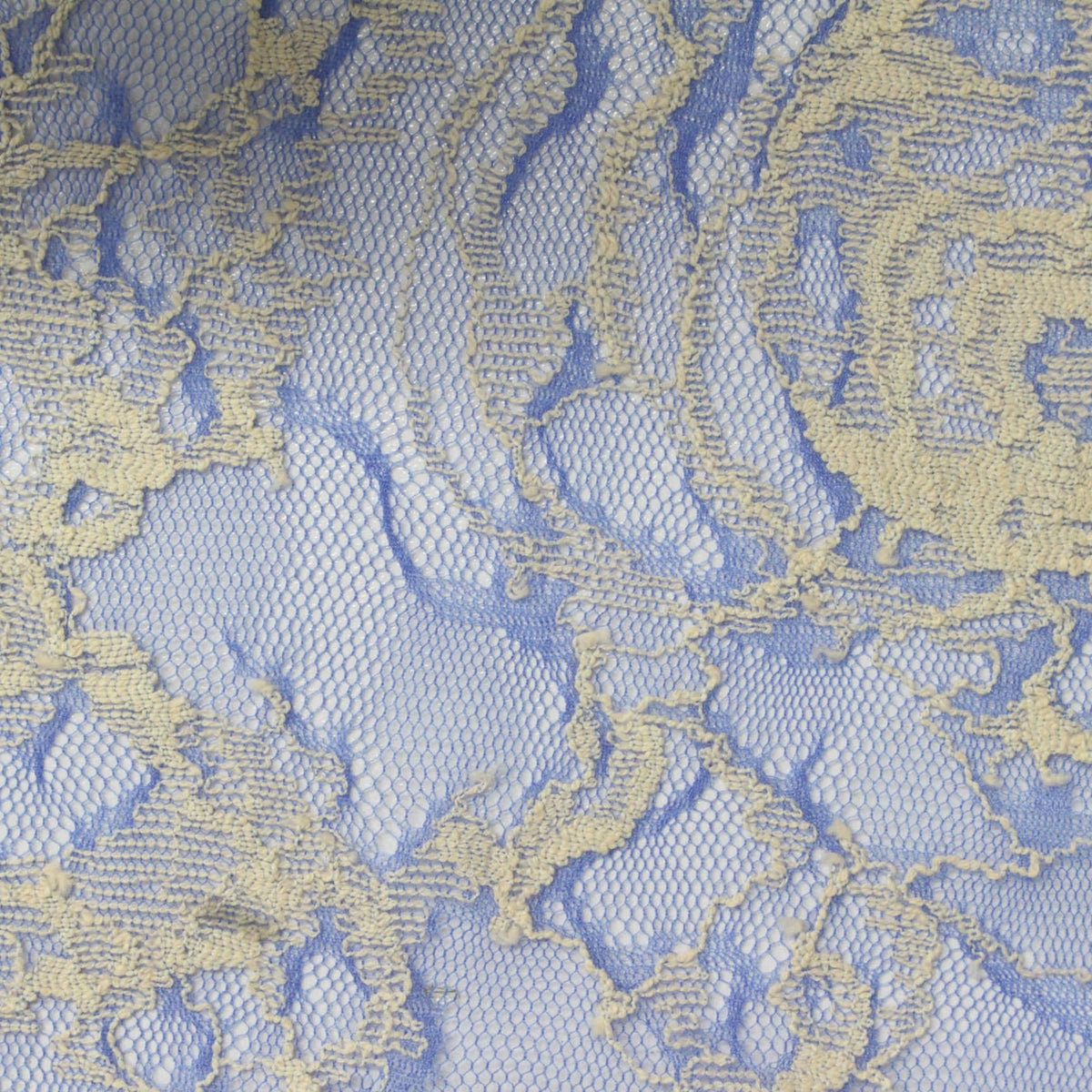 Off-White Floral Lace, Nylon-Cotton
