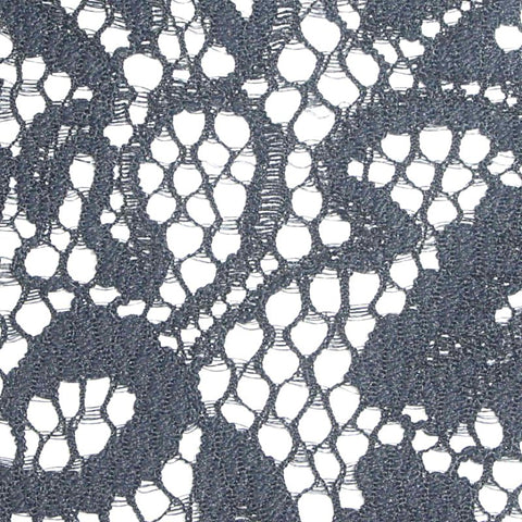Black Floral Lace, Nylon, 137 gsm