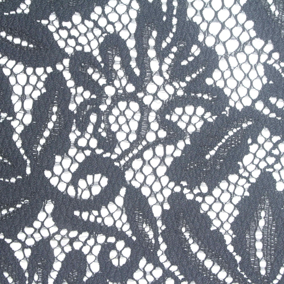 Black Floral Lace, Nylon, 137 gsm