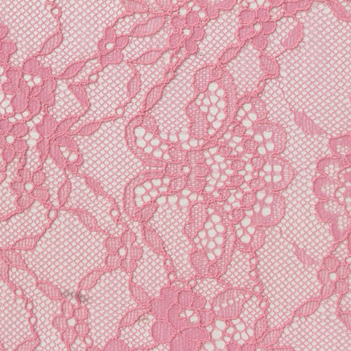 Pink Floral Lace, Nylon, 79 gsm
