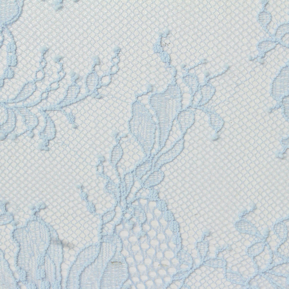 Light Blue Floral Lace, Nylon