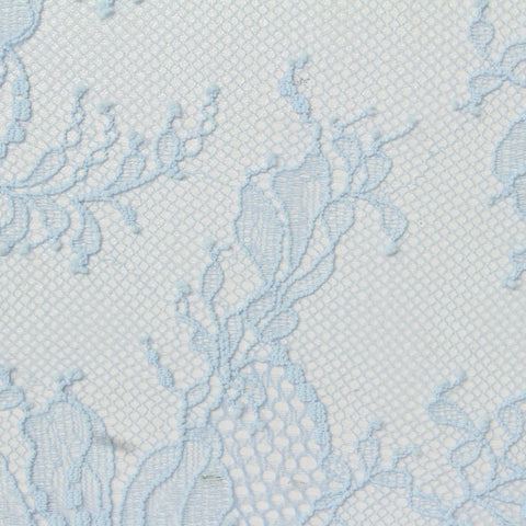 Light Blue Floral Lace, Nylon
