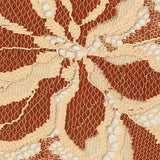 Cream Bold-Floral Lace, Nylon-Viscose — texture
