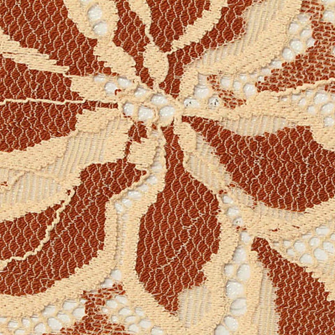 Cream Bold-Floral Lace, Nylon-Viscose
