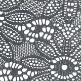 Dark Grey Floral Lace, Nylon-Spandex — texture