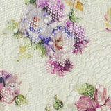 Purple Bold-Floral Lace, Nylon — texture