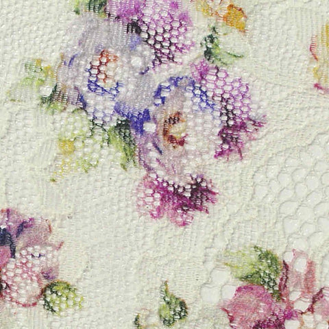 Purple Bold-Floral Lace, Nylon