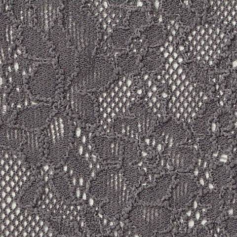 Grey Floral Lace, Nylon-Spandex