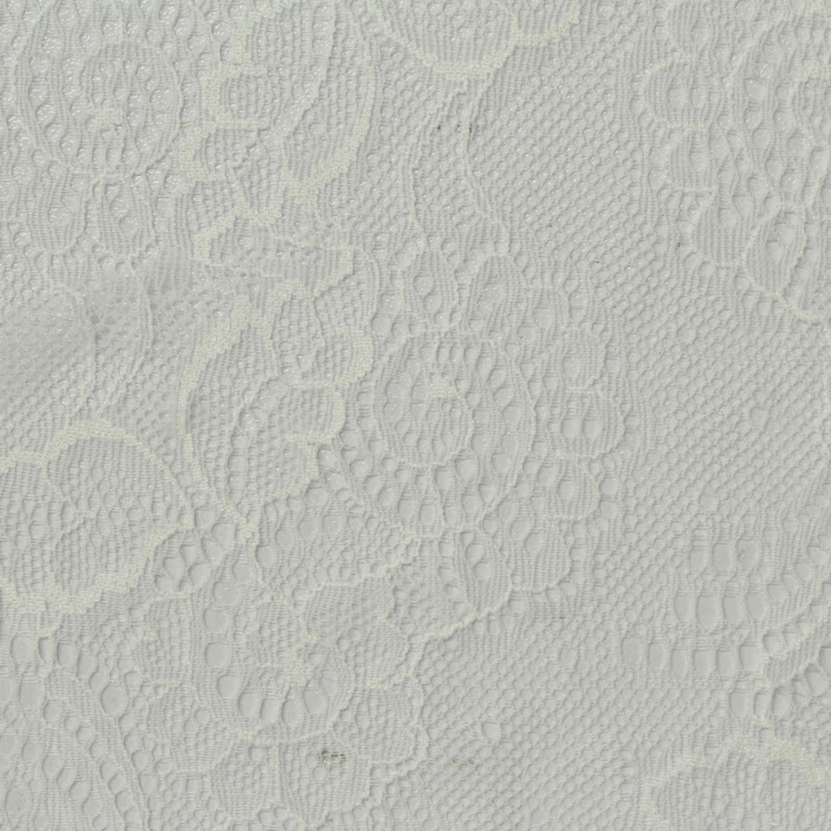 Cream Floral Lace, Nylon, 58 gsm