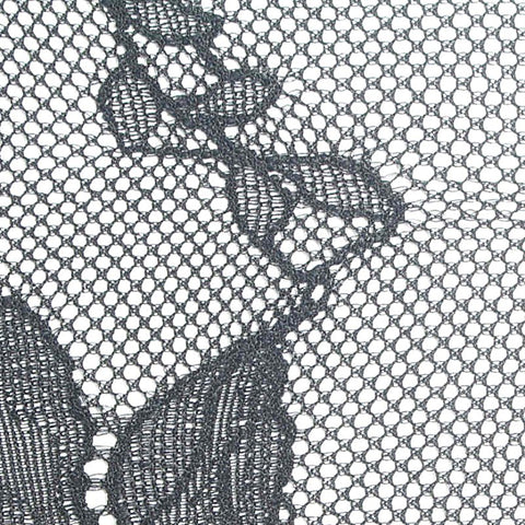 Black Floral Lace, Nylon-Spandex, 85 gsm