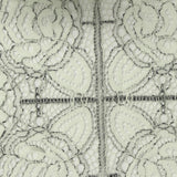 Pale Green Bold-Floral Lace, Viscose-Nylon