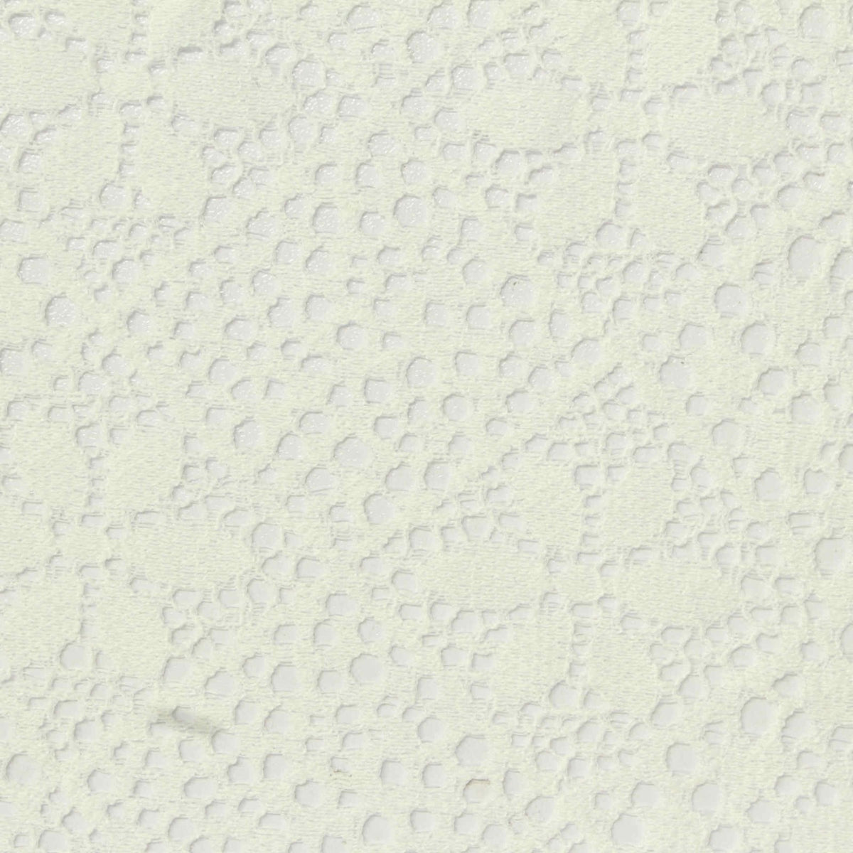 Cream Floral Lace, Nylon-Cotton, 115 gsm