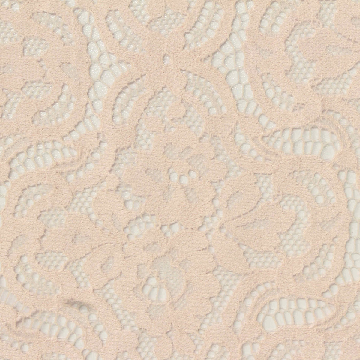 Peach Floral Lace, Cotton