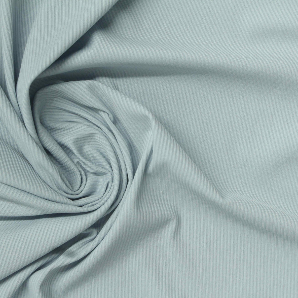 Nylon Stretch Rib Knit Fabric, 110 gsm, 120 cm — Blue