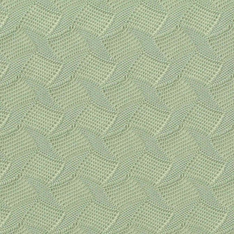 Light Green Geometric-Wave Warp Knit, Nylon-Spandex