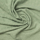 Light Green Geometric-Wave Warp Knit, Nylon-Spandex
