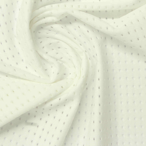 Beige Dots Warp Knit, Nylon-Spandex