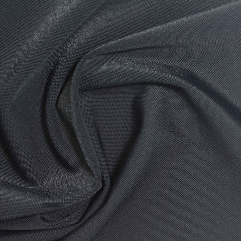 Nylon Stretch Piqué Knit Fabric, 173 gsm, 175 cm — Grey