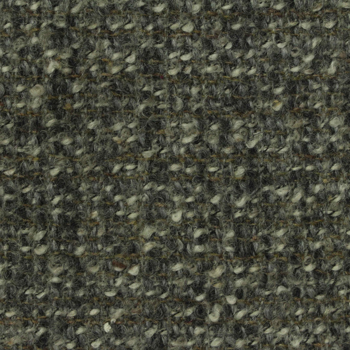 Dark Grey Flecks Bouclé, Wool-Poly