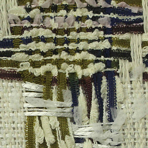 Cream Textured Bouclé, Poly-Cotton, 460 gsm