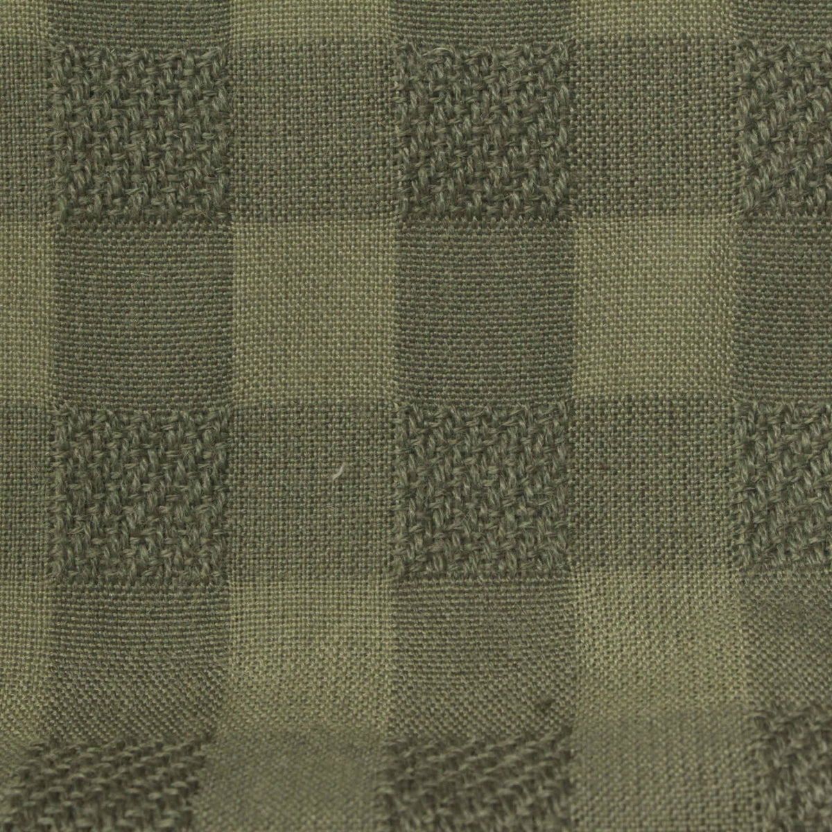 Olive Check Bouclé, Polyester
