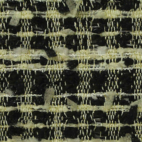 Black Check Bouclé, Poly-Nylon