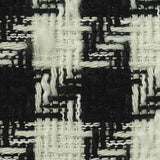 Black Houndstooth Bouclé, Polyester — texture