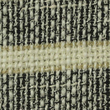 Black Horizontal-Stripe Bouclé, Cotton-Poly — texture