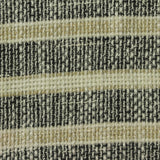 Black Horizontal-Stripe Bouclé, Cotton-Poly