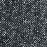 Dark Grey Herringbone Bouclé, Wool-Poly — texture