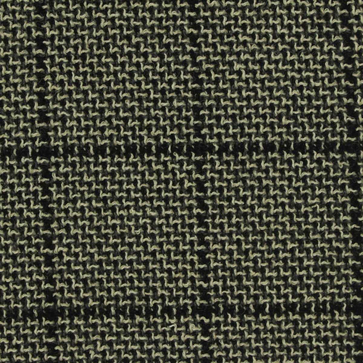 Jacquard Wool Stretch Bouclé Fabric, 300 gsm, 150 cm — Black