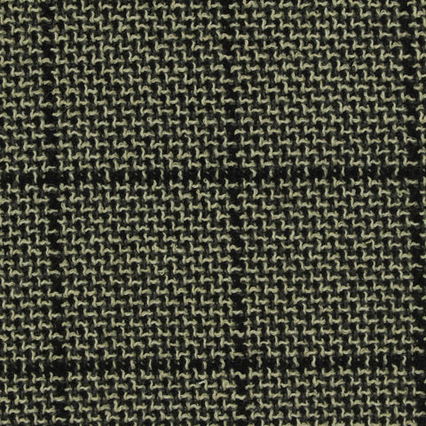 Jacquard Wool Stretch Bouclé Fabric, 300 gsm, 150 cm — Black