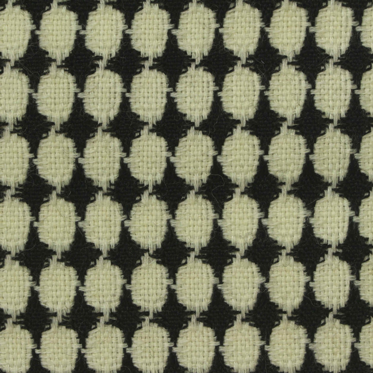 Cream Dots Bouclé, Wool-Poly