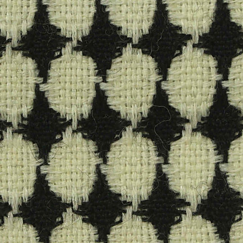 Cream Dots Bouclé, Wool-Poly
