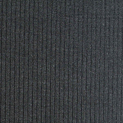 Charcoal Rib Knit, Viscose