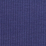 Viscose Stretch Rib Knit Fabric, 285 gsm, 130 cm — Navy — texture
