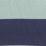 Light Blue Horizontal-Stripe Rib Knit, Viscose