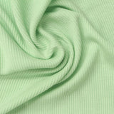 Viscose Stretch Rib Knit Fabric, 260 gsm, 130 cm — Green