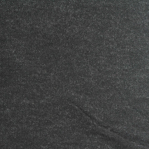 Dark Grey Marl Interlock Knit, Poly-Viscose, 220 gsm