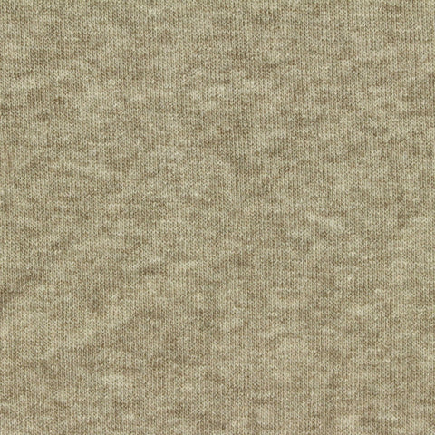 Heathered Beige Marl French Terry, Poly-Viscose