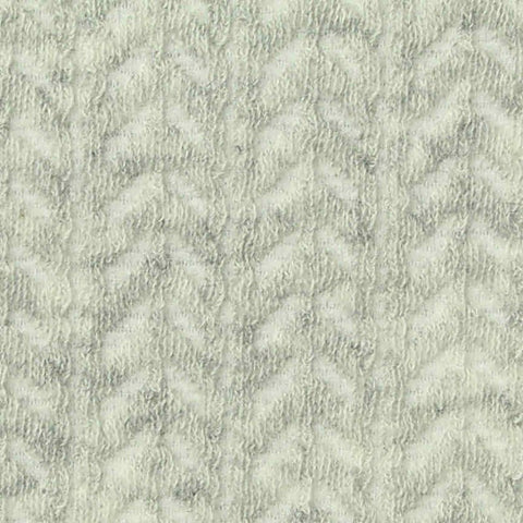 Light Grey Chevron Interlock Knit, Cotton-Poly