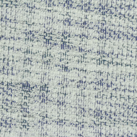 Jacquard Cotton Polyester Bouclé Fabric, 270 gsm, 165 cm — White