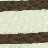 Brown Horizontal-Stripe Jersey Knit, Cotton — texture