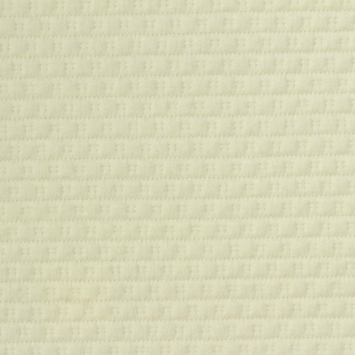 Cream Tone-on-Tone Square Jacquard, Cotton-Poly