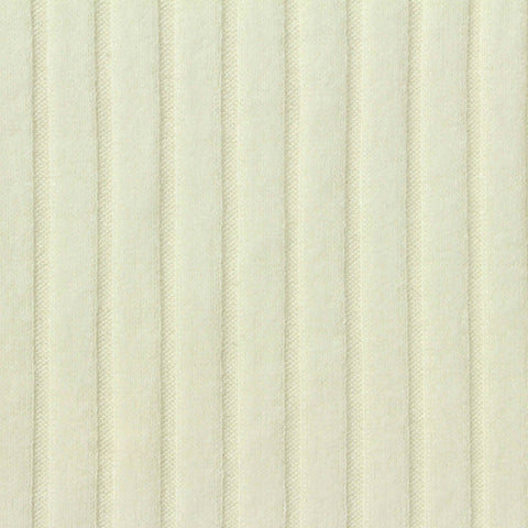 Brushed Viscose Polyester Stretch Rib Knit Fabric, 275 gsm, 145 cm — Beige