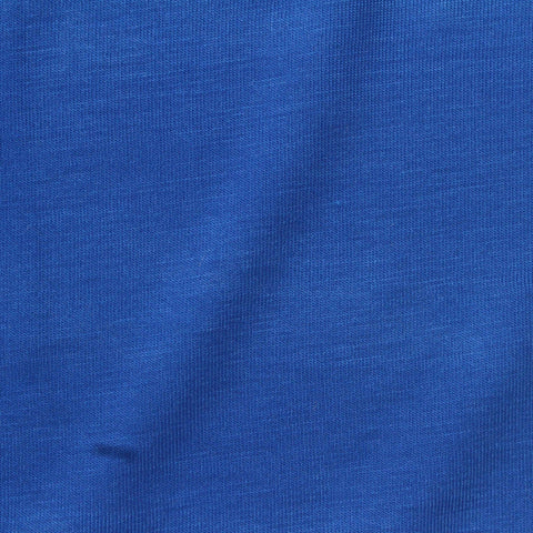 Polyester Viscose Stretch Jersey Knit Fabric, 180 gsm, 150 cm — Blue