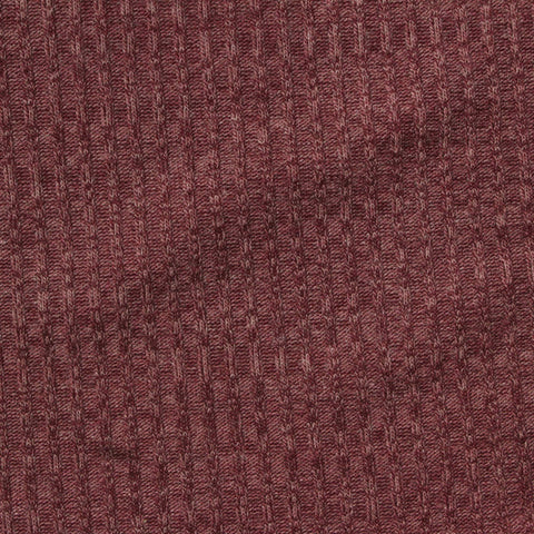 Polyester Viscose Stretch Rib Knit Fabric, 190 gsm, 145 cm — Red