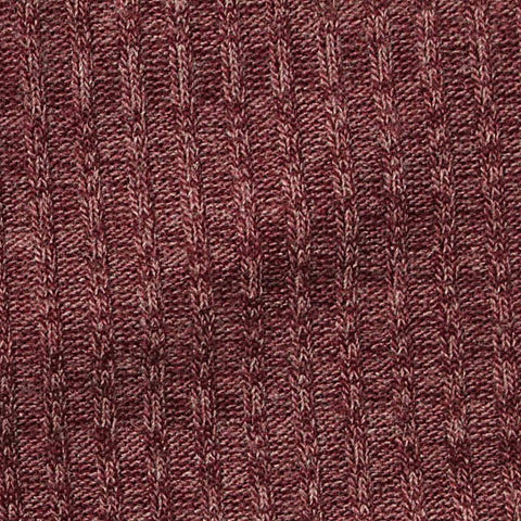 Polyester Viscose Stretch Rib Knit Fabric, 190 gsm, 145 cm — Red