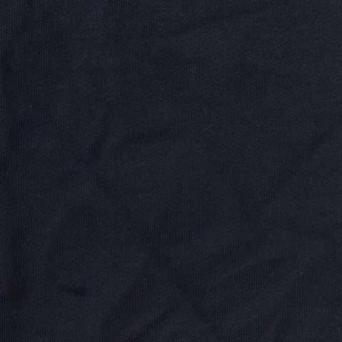 Cotton Stretch French Terry Fabric, 270 gsm, 165 cm — Navy